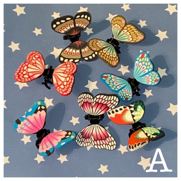 Seven Butterfly Claw Hair Clips - Picture 3 of 11